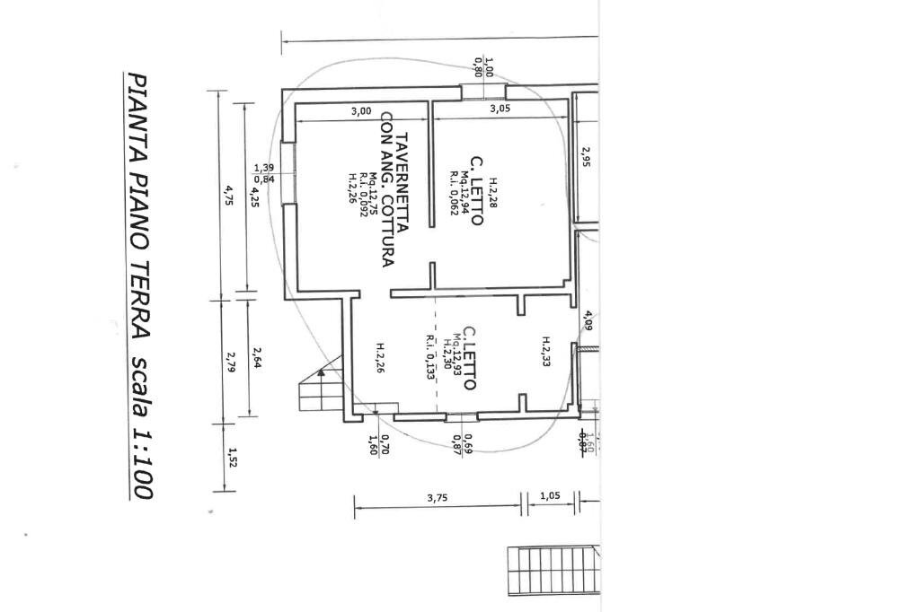 Three-room apartment Via della vela, Ravenna (neighborhood Punta Marina) - floor plans 1