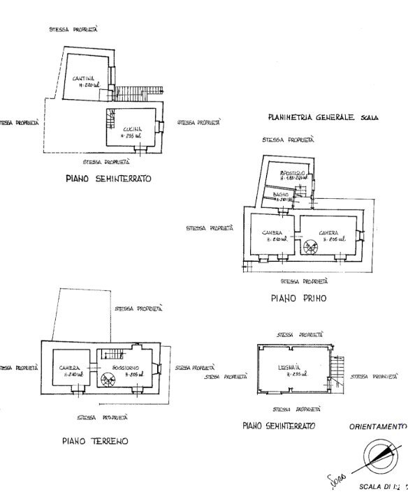 Casa indipendente Via Pian Cortese, 42, Barge - planimetria 1