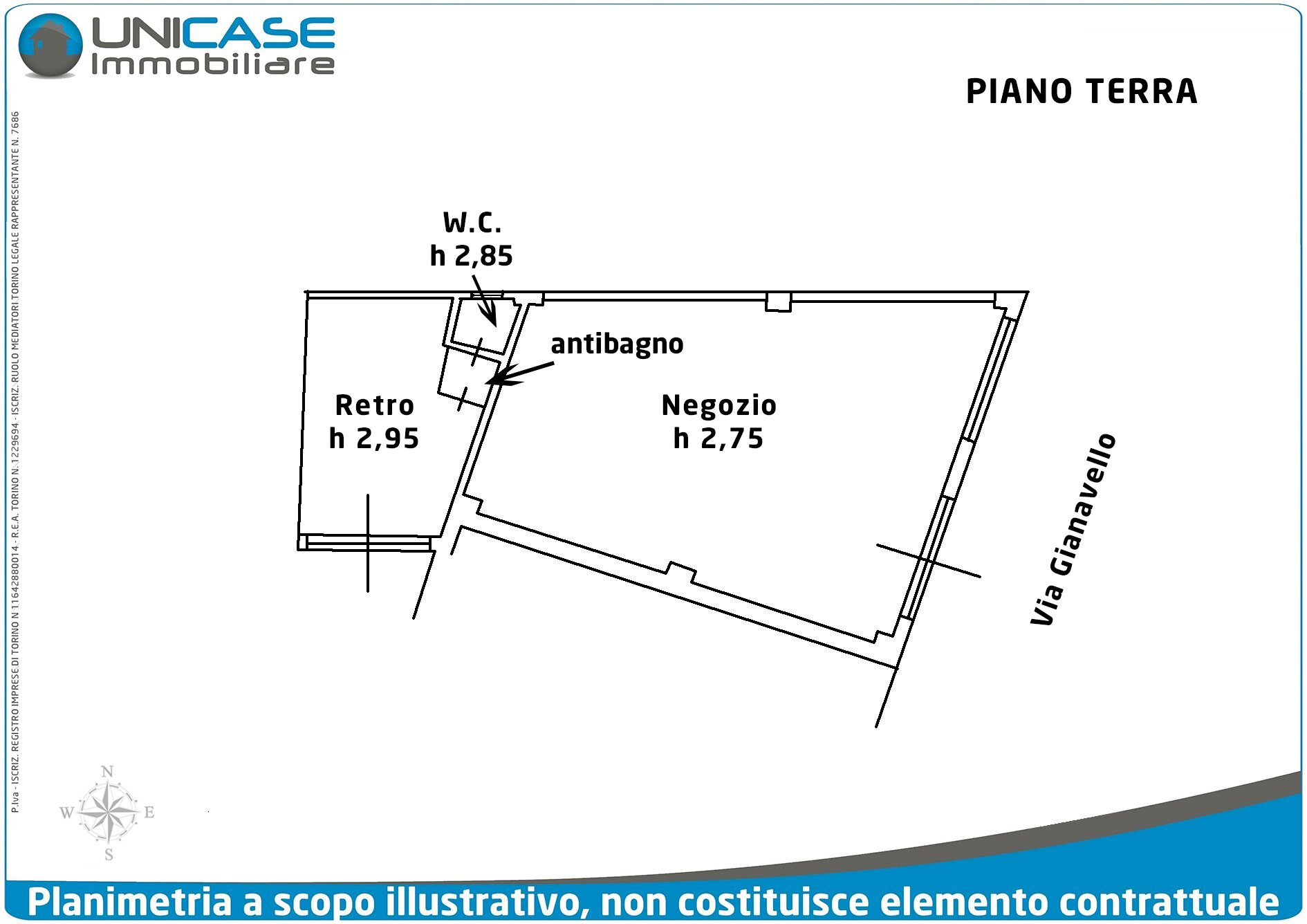 Locale Commerciale via G. Gianavello, 31, Luserna San Giovanni - planimetria 1