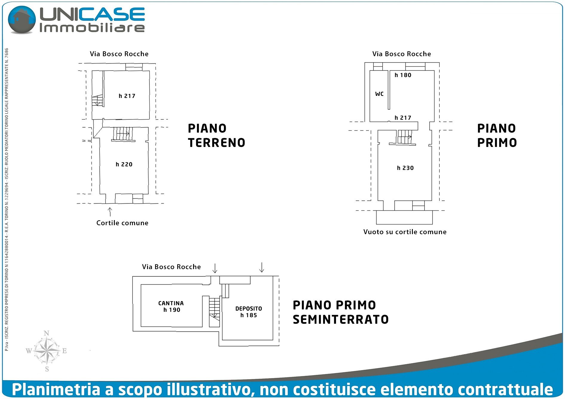 Casale Via Bosco Rocche, 49, Bagnolo Piemonte - floor plans 1