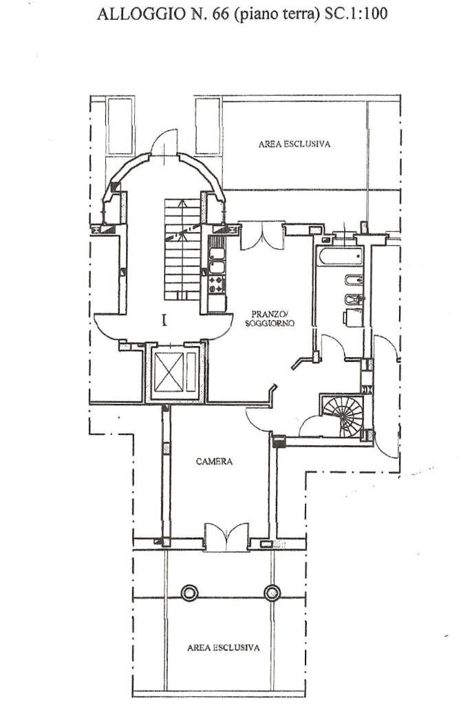Two-room apartment Via Settimo, Borgaro Torinese - floor plans 1