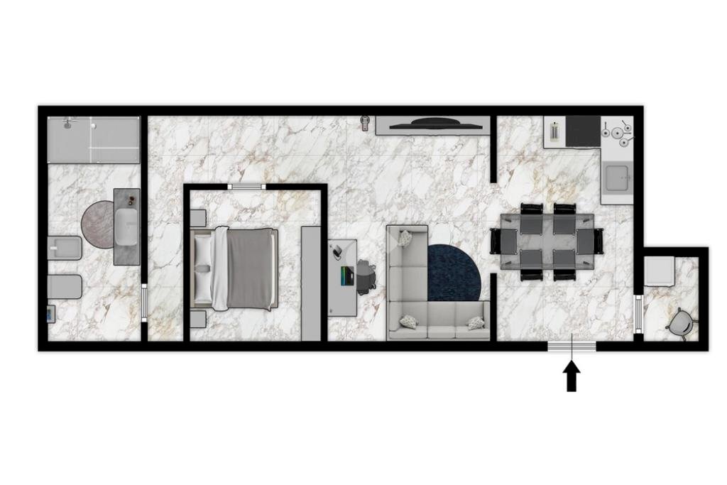 Trilocale Via Pernecco Superiore, Serra Riccò - planimetria 1