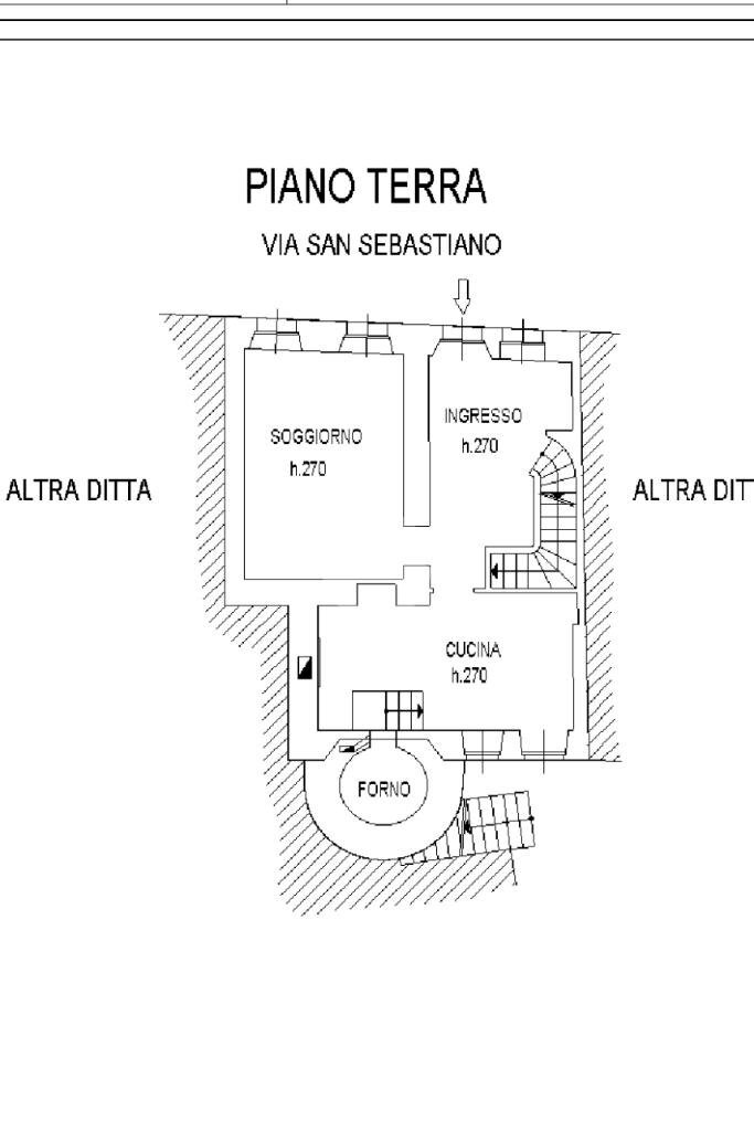 Semi-detached house Via san sebastiano, Giaveno - floor plans 1