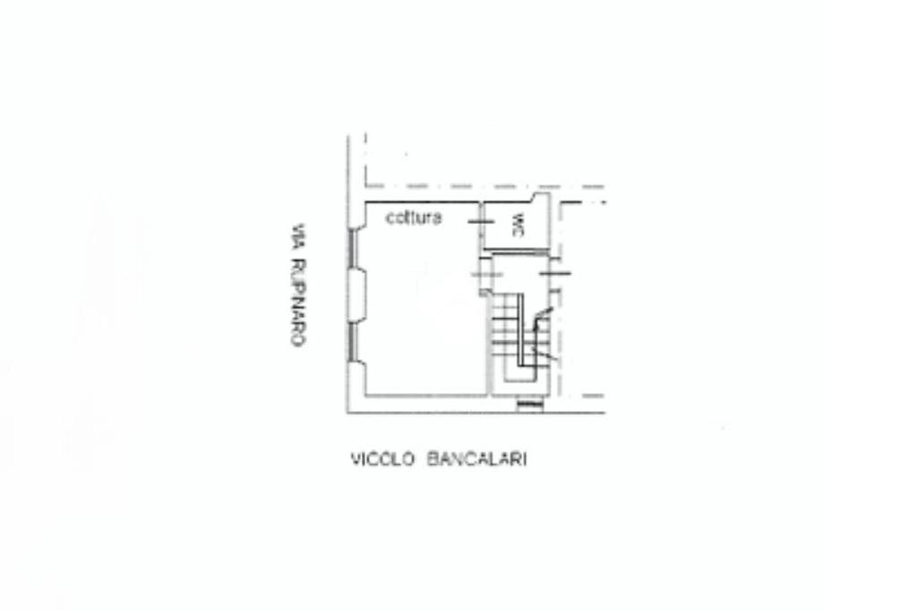 One-room apartment Vico Bancalari, Chiavari - floor plans 1