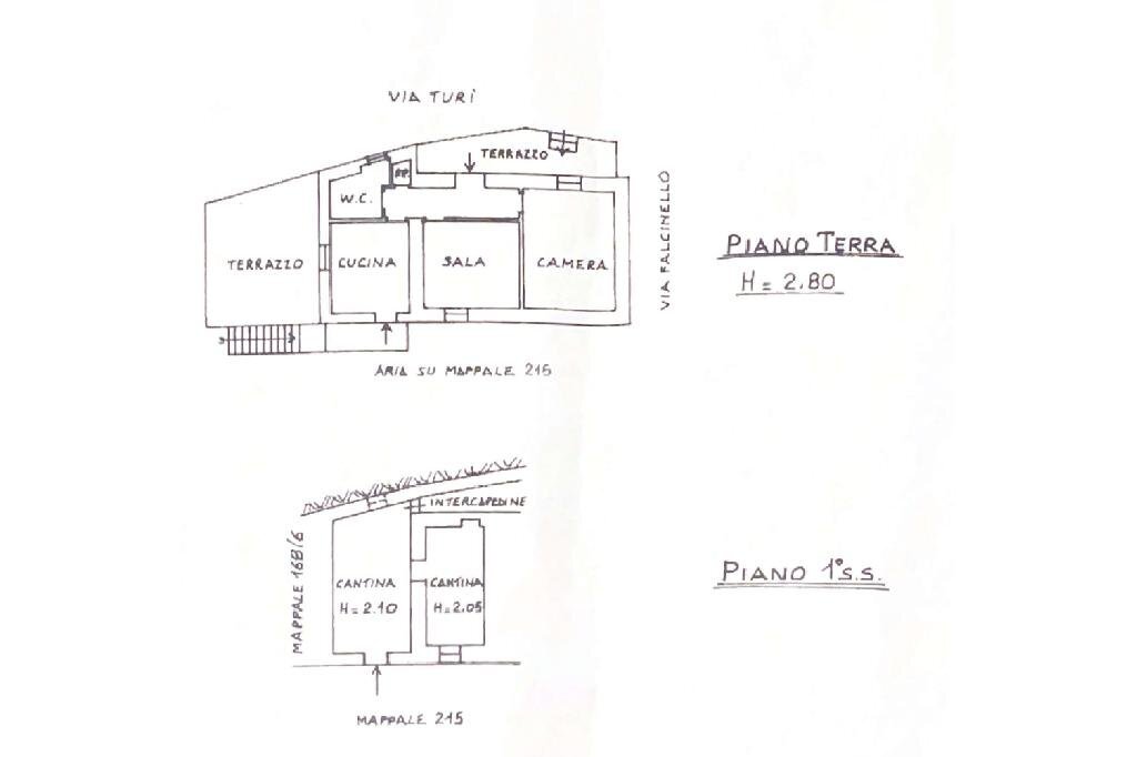 Casa semi indipendente Via Falcinello, Sarzana - planimetria 1