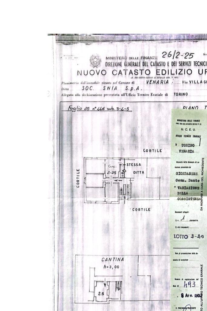 Appartamento Via Filippo Juvarra, Venaria Reale - planimetria 1