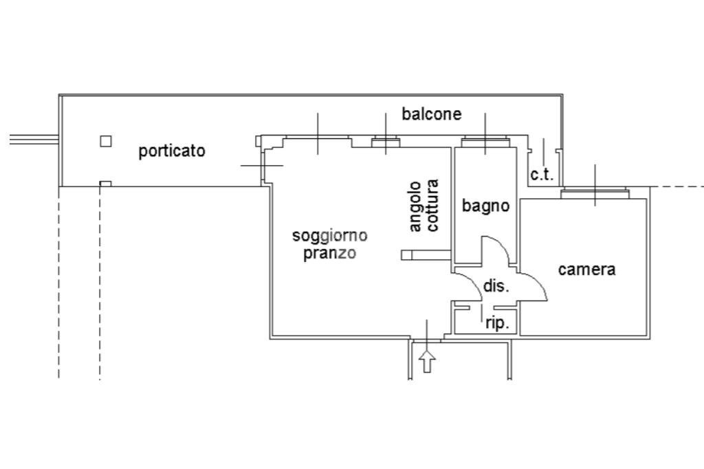 Bilocale Via Cesare Pavese, San Francesco al Campo - planimetria 1