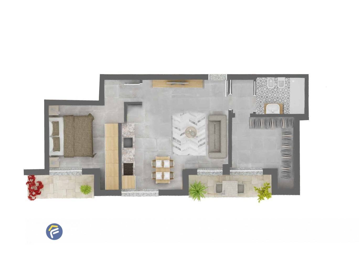 Foto 14 - Trilocale Lungomare Marconi, Spotorno - planimetria 1