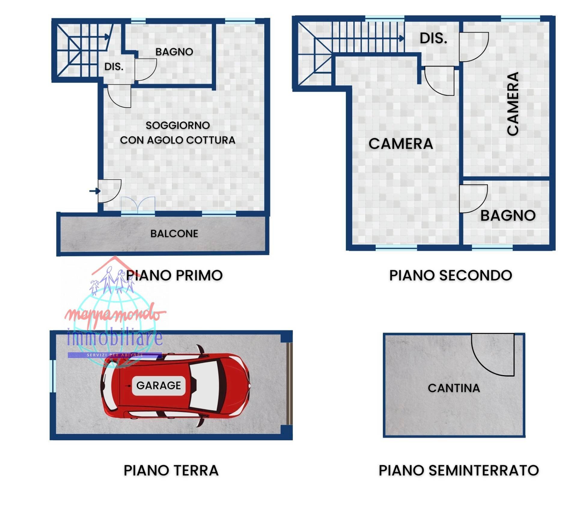Foto 24 - Trilocale VIA BENEDETTO SCHIASSI
 
128, Budrio - planimetria 1