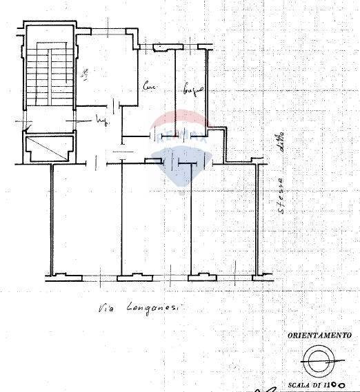 Pianta 2D - Quadrilocale Via Dei Papareschi
 
23, Roma - planimetria 1