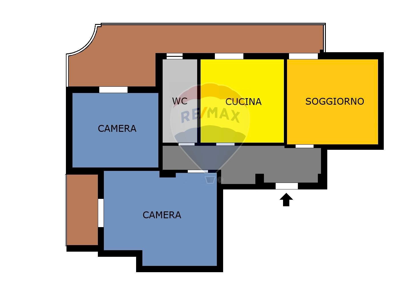 Pianta 2D - Four-room apartment VIA ARMANDO VIRNICCHI
 
156, Casalnuovo di Napoli - floor plans 1