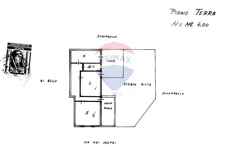 Pianta 2D - Trilocale Via Dei Vespri
 
6, Misterbianco - planimetria 1