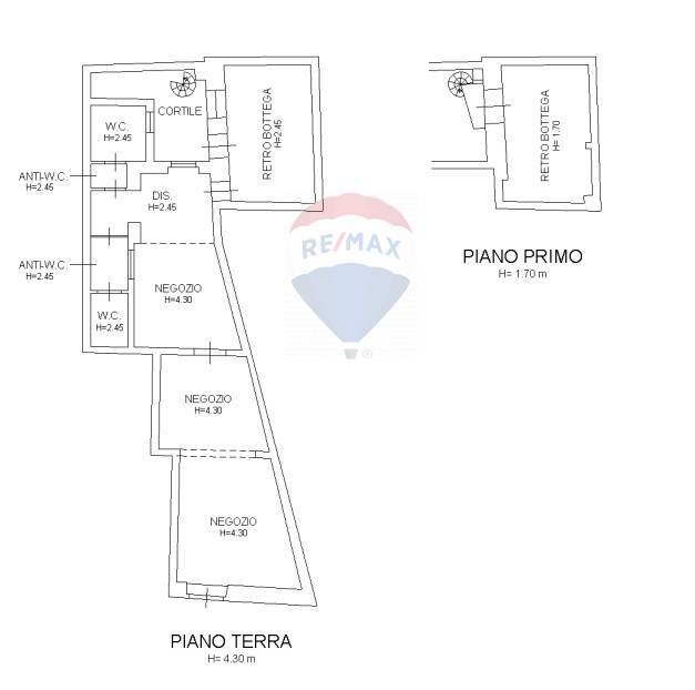 Pianta 2D - Negozio vittorio emanuele
 
235, Santa Maria di Licodia - planimetria 1