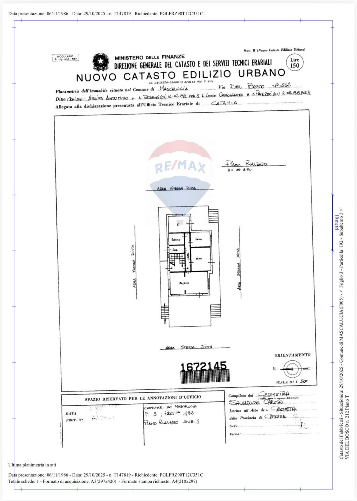 Pianta 2D - Semi-detached house Via del Bosco
 
212, Mascalucia - floor plans 1