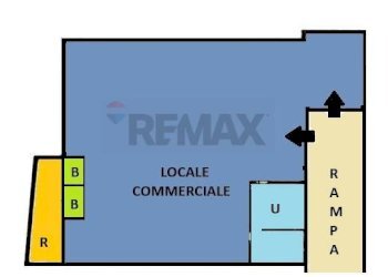 Pianta 2D - Locale Commerciale Nettuno - foto 1