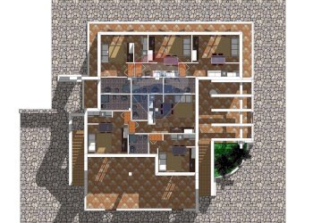 Pianta 3D - Appartamento via Piano
 
11, Rodi Garganico - foto 61