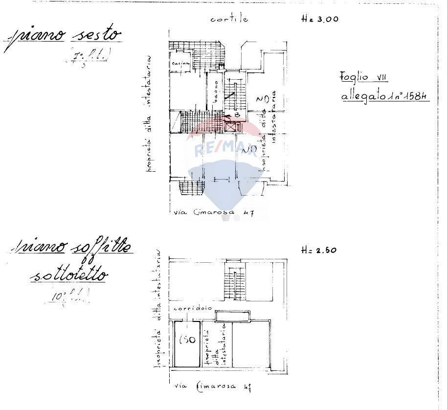 Planimetria Catastale - Trilocale Via Toscanini
 
7, Collegno - planimetria 1