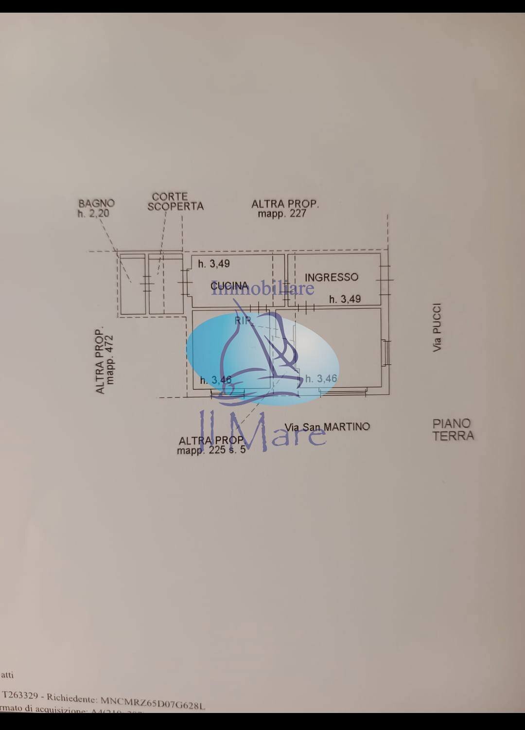 Foto 17 - Four-room apartment Via Verdi, Viareggio - floor plans 1