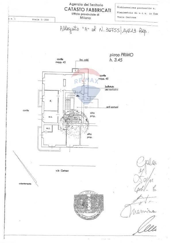 Pianta 2D - Four-room apartment Viale Certosa
 
298, Milano - floor plans 1