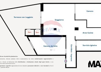 Pianta 2D - Three-room apartment Strada Valdirodi
 
28, Ospedaletti - photo 53