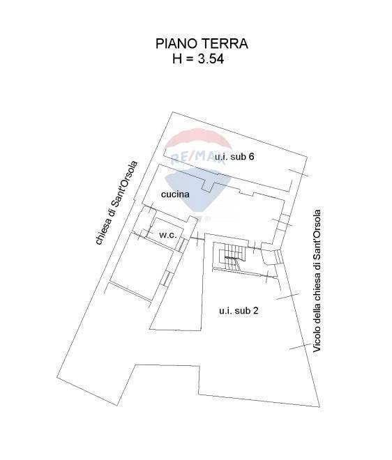 Pianta 2D - Trilocale Vicolo Chiesa Di Sant'orsola
 
6, Palermo - planimetria 1