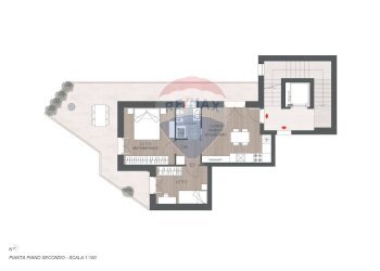 Pianta 2D - Trilocale via di Torre a Mare Mazzini Giuseppe
 
30, Bari - foto 15