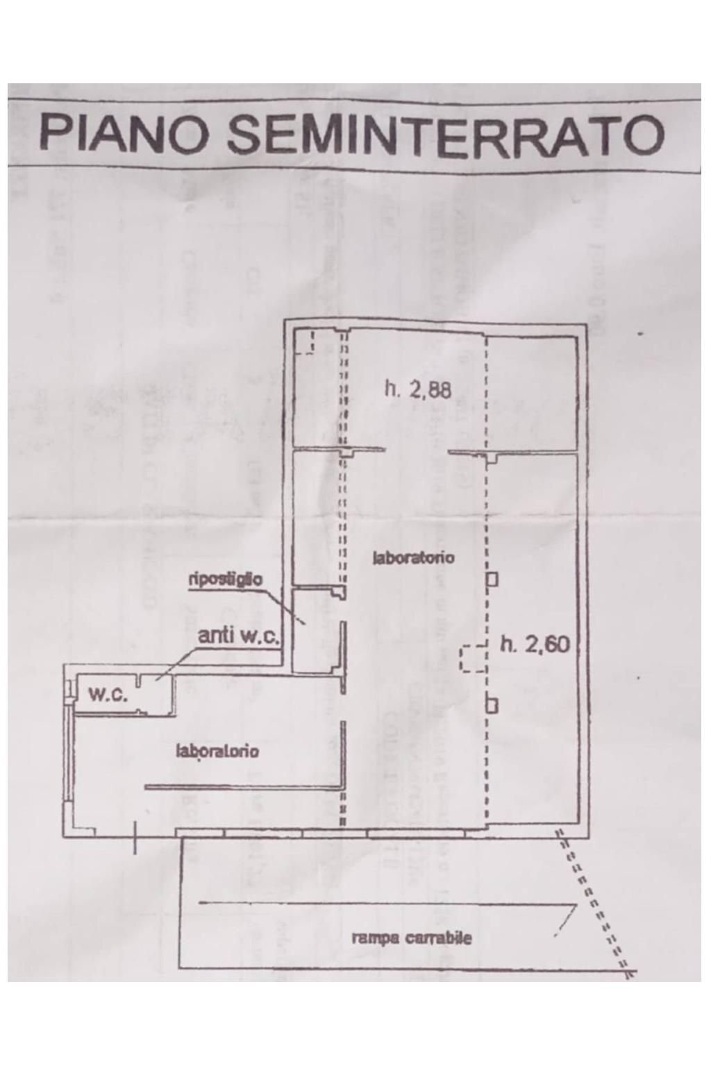 Capannone via Fratelli Rosselli, Signa - planimetria 1