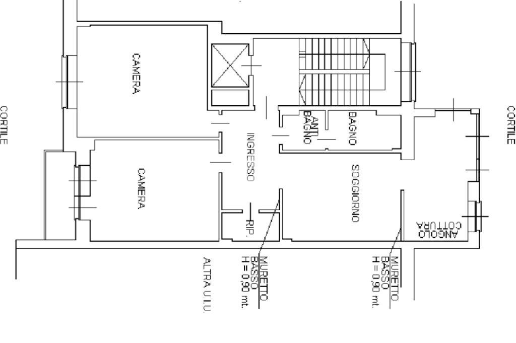 Trilocale Via Pisa, Rivoli - planimetria 1