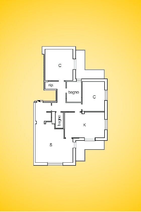 Apartment via Dodecaneso, Genova - floor plans 1