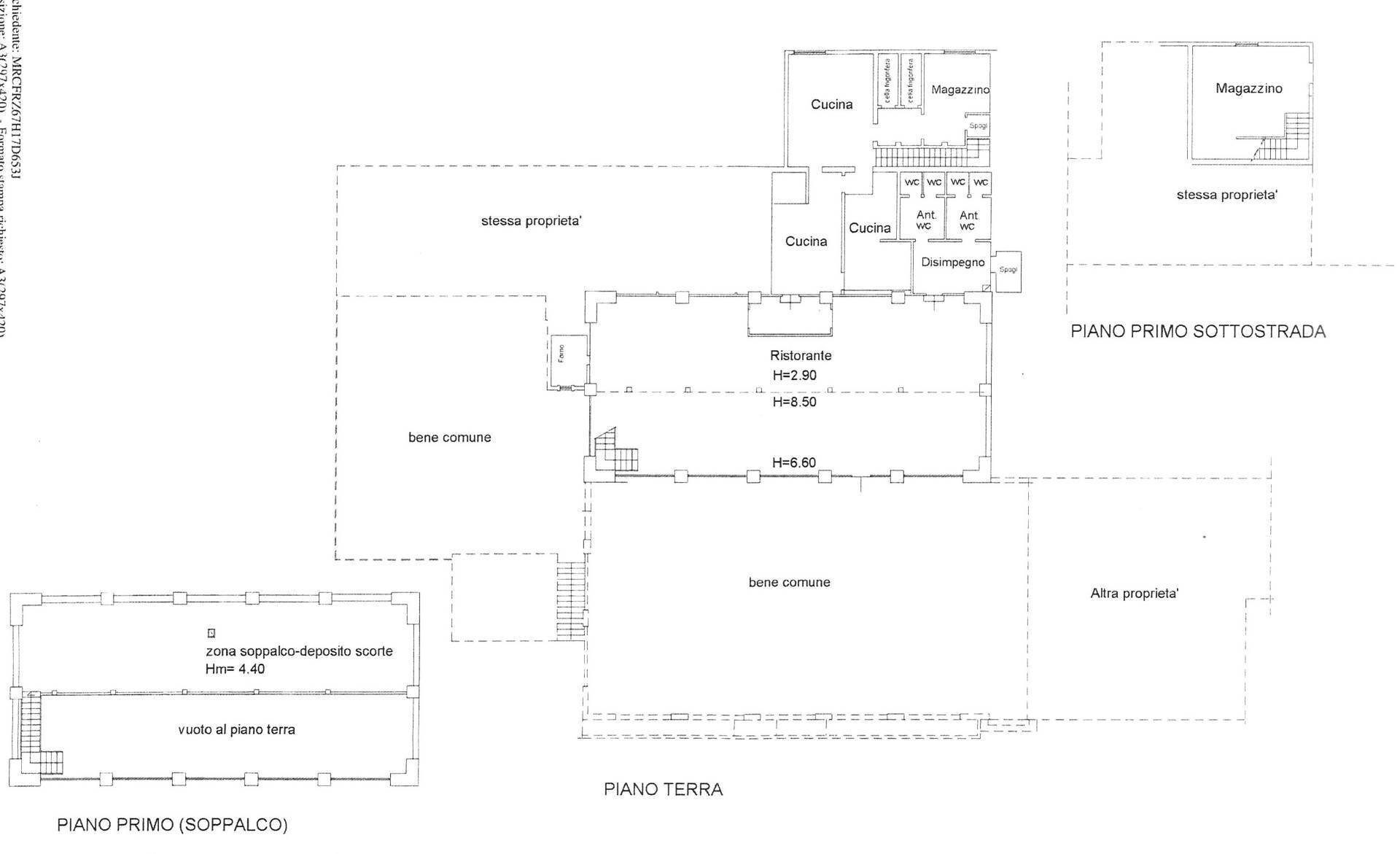 Foto 18 - Commercial Premises Via Cannaiola
 
1, Trevi - floor plans 1