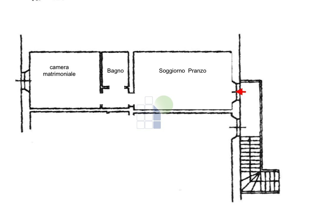 planimetria - Two-room apartment Via Bulgaria 3, Livorno - floor plans 1