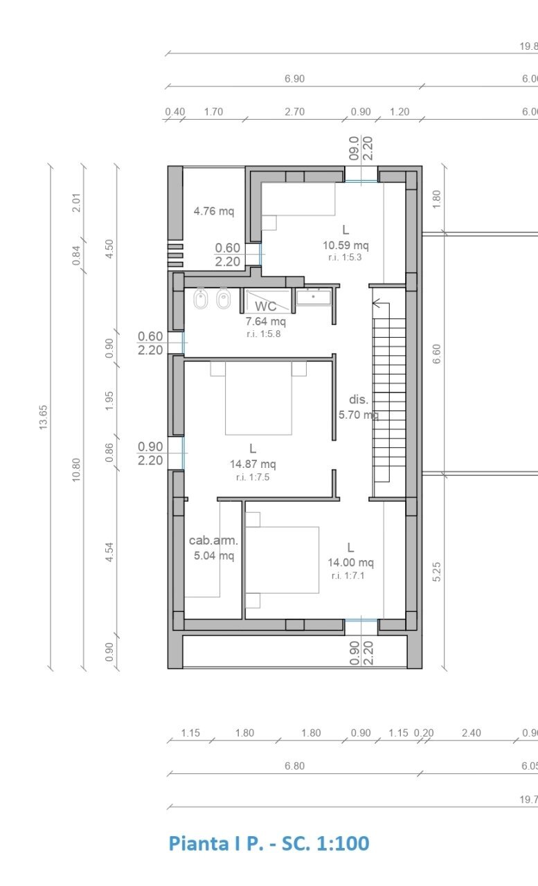 pianta piano primo_page-0001.jpg - Casa indipendente Reggio nell'Emilia - foto 3