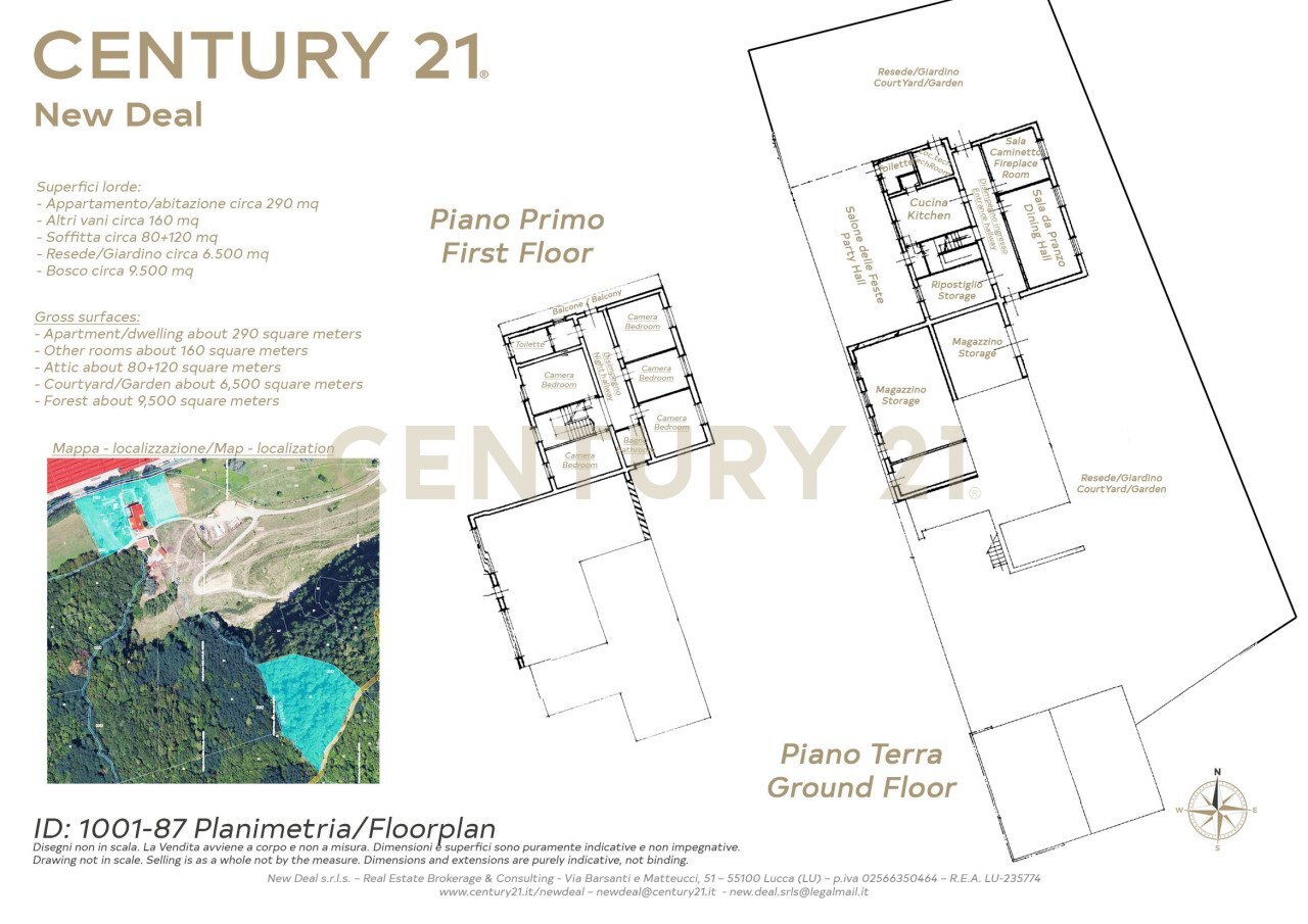 Planimetria - Casale Via di Vecoli 11, Lucca - planimetria 1