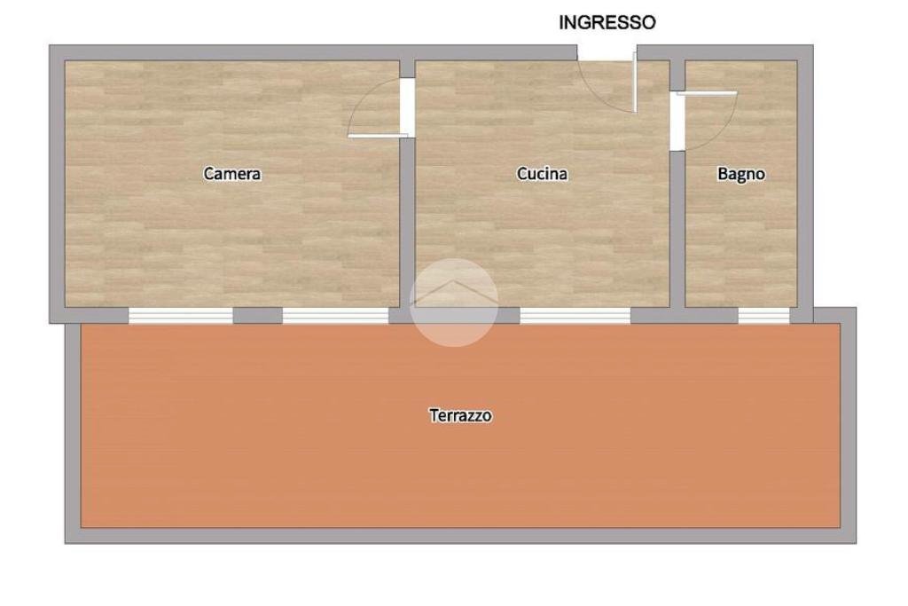 One-room apartment Via Monfalcone, Milano (neighborhood Cimiano) - floor plans 1