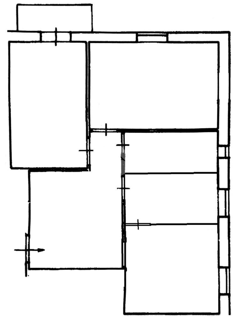 Quadrilocale Via Bobbio, Genova (zona Marassi) - planimetria 1
