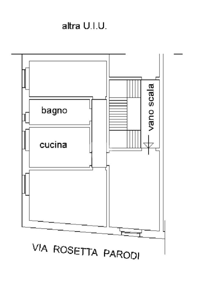 Appartamento Via parodi, Genova (zona Sampierdarena) - planimetria 1