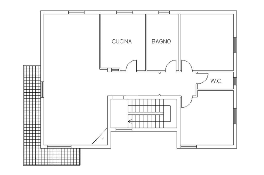 Porzione di casa Via Naviglia, Parma - planimetria 1