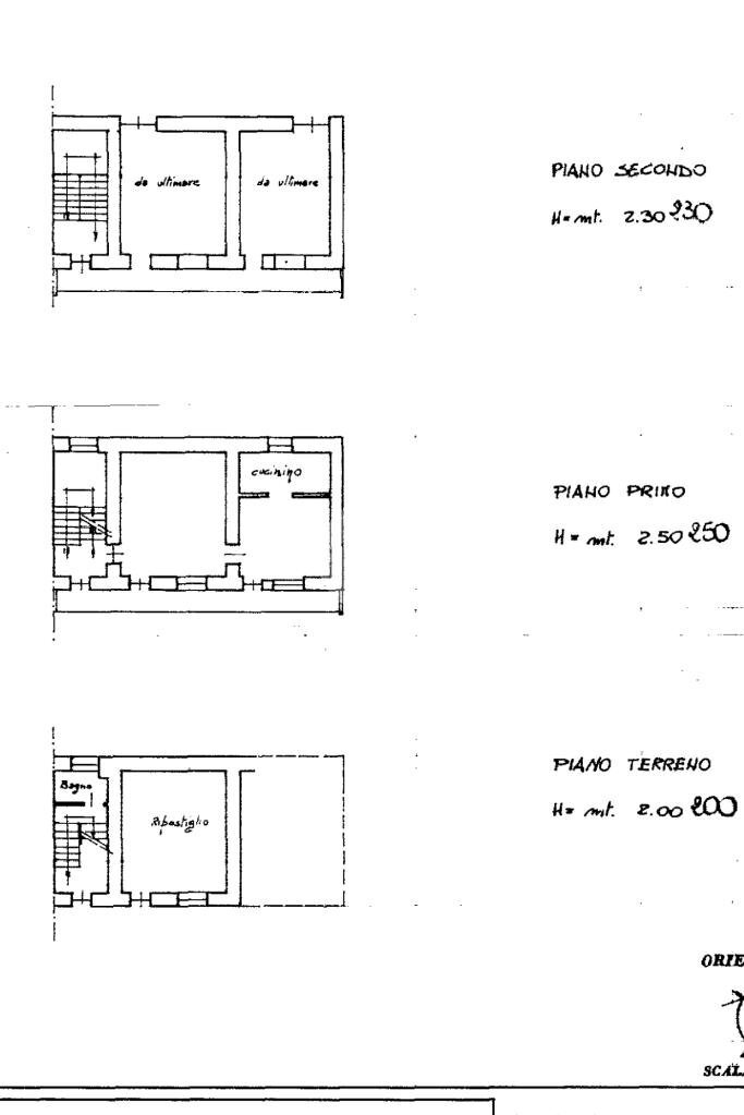 Independent house Borgata Benna, Rubiana - floor plans 1