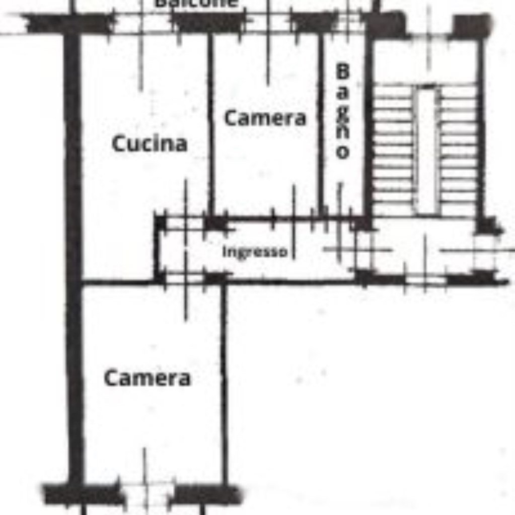 Three-room apartment Corso Giulio Cesare, 133, Torino (neighborhood Barriera Milano) - floor plans 1