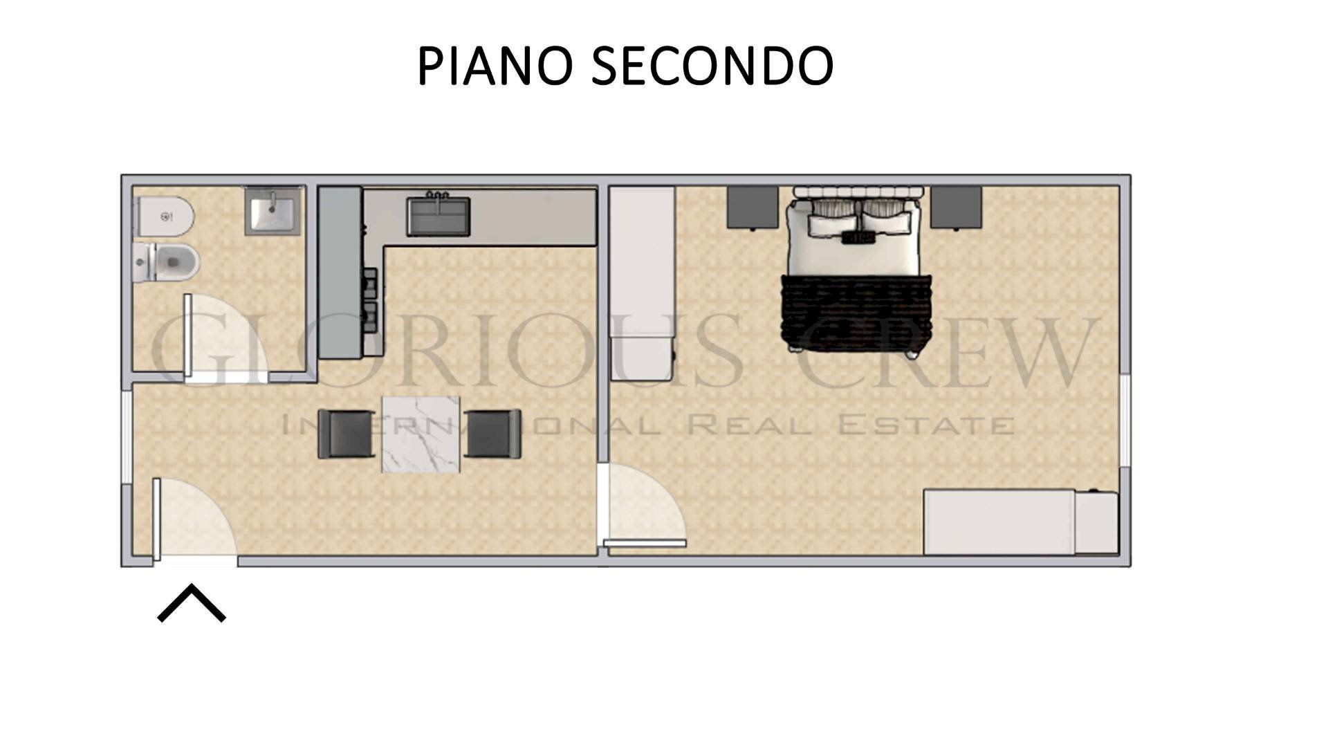 Foto 14 - One-room apartment Via Giovanni Fantoni, Milano - floor plans 1