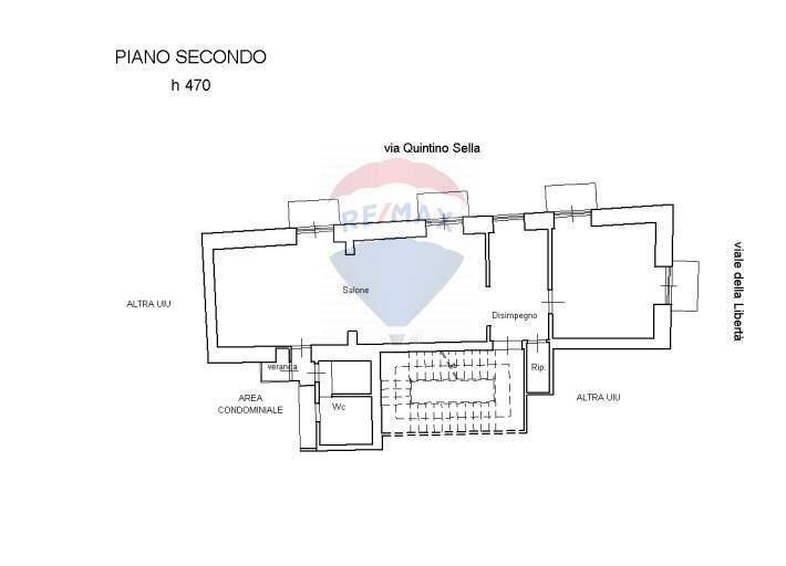 Pianta 2D - Quadrilocale Viale Della Liberta'
 
203, Catania - planimetria 1