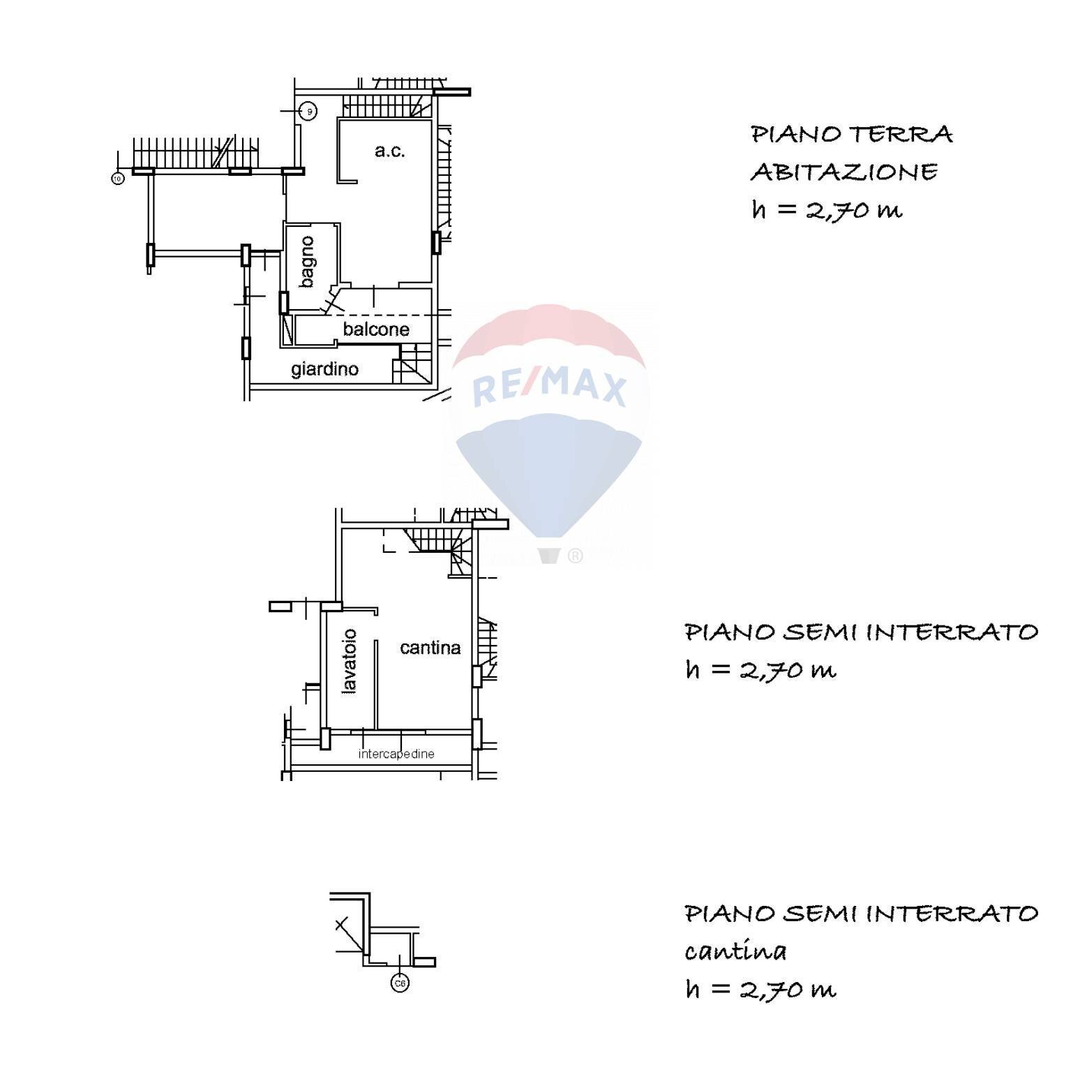 Pianta 2D - Trilocale Via di Casal Bertone
 
70, Roma - planimetria 1