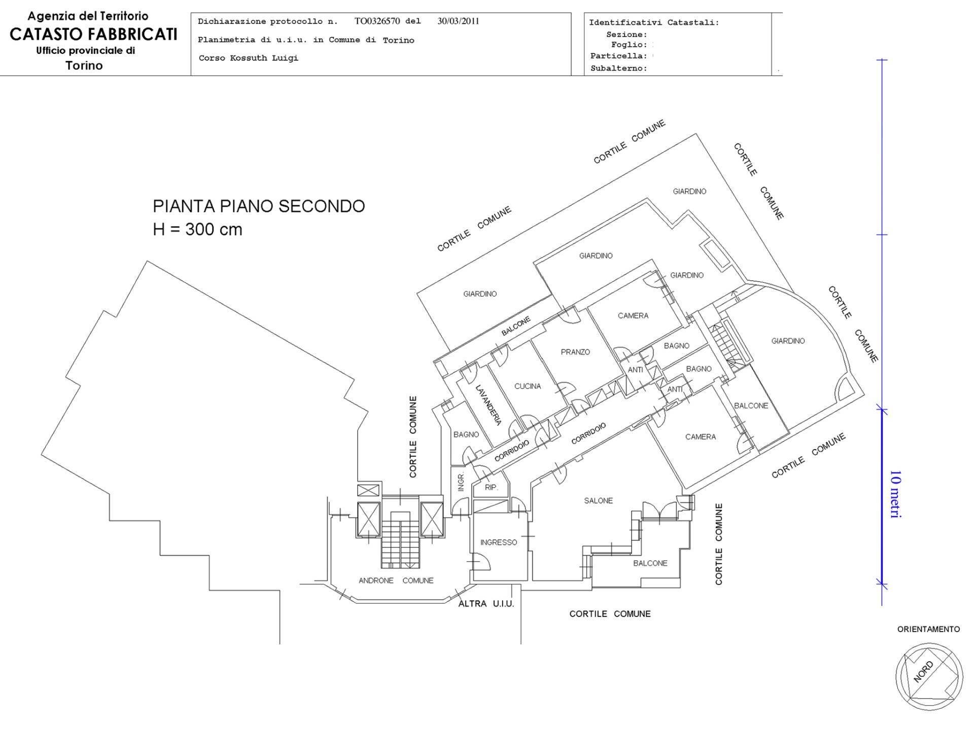 Foto 41 - Appartamento Corso Luigi Kossuth, Torino - planimetria 1