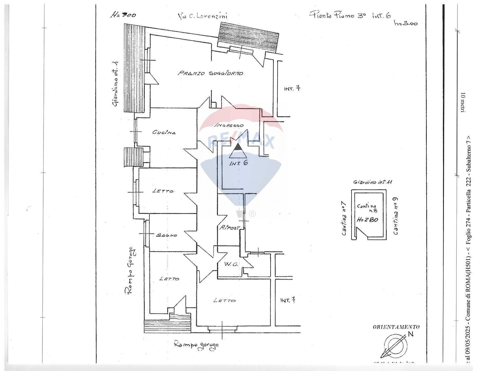 Pianta 2D - Four-room apartment via carlo lorenzini
 
64, Roma - floor plans 1