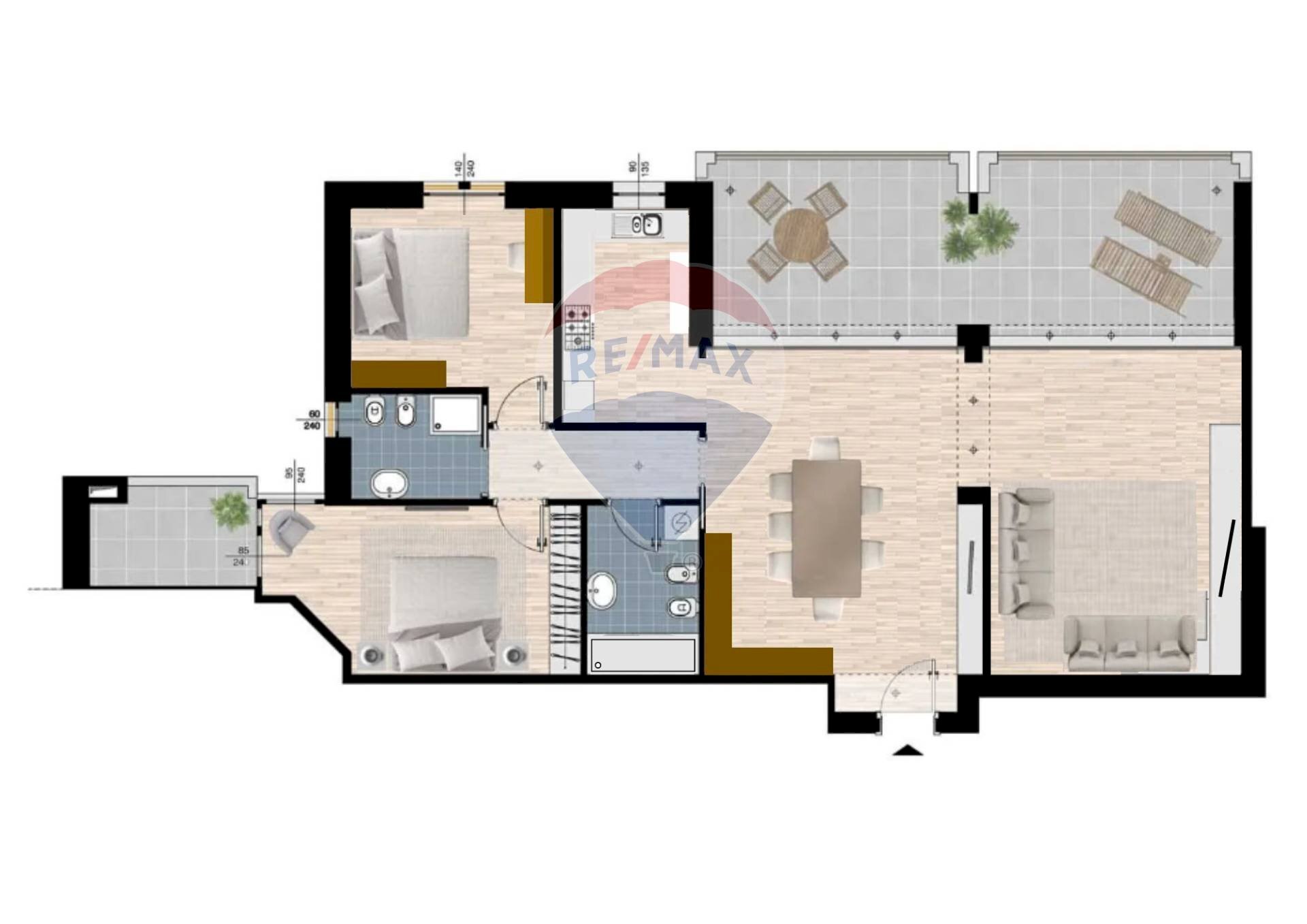 Pianta 2D - Apartment Via Guido Gozzano
 
34, Busto Arsizio - floor plans 1