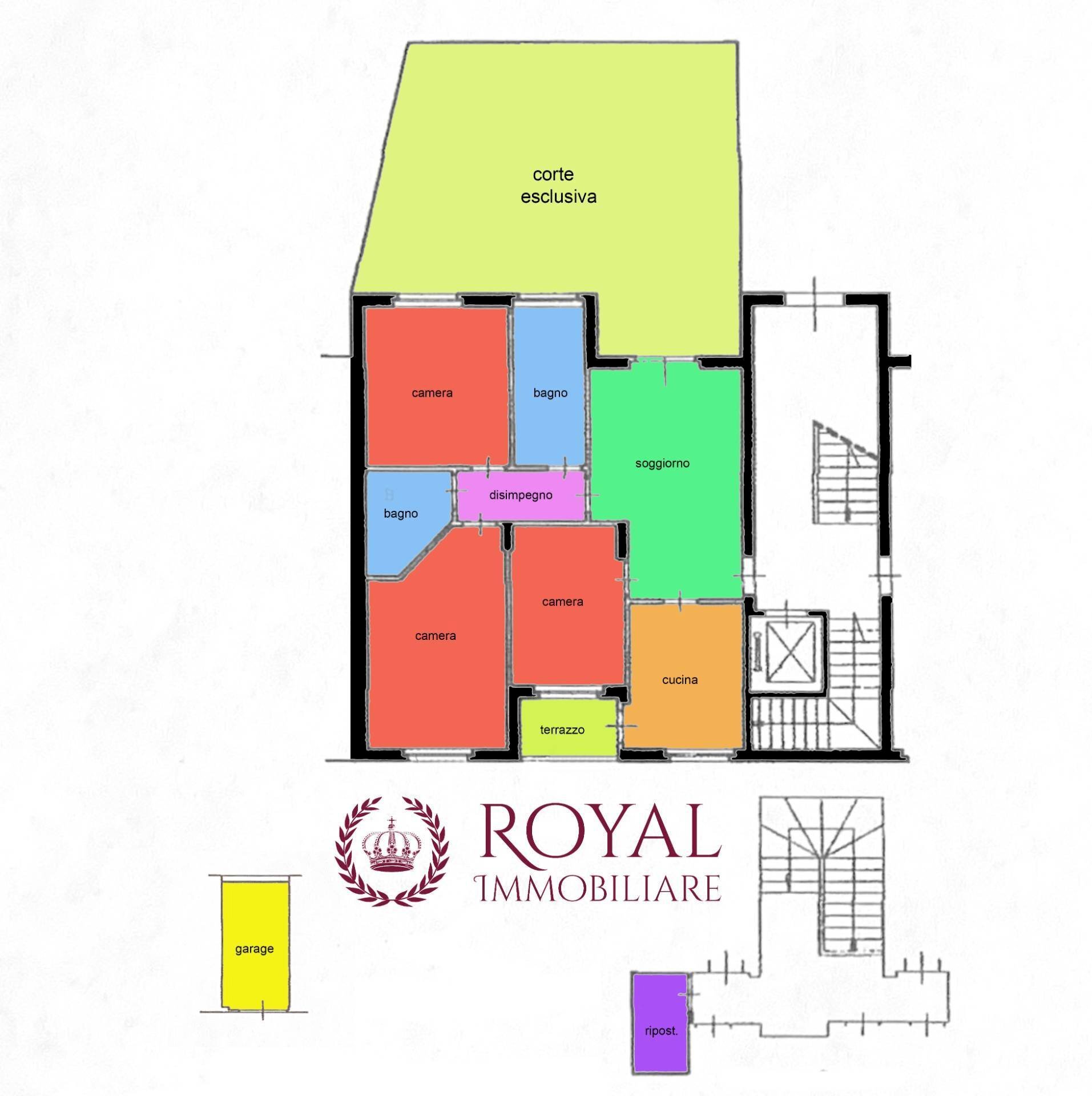 Foto 32 - Four-room apartment Via Svizzera, Livorno - floor plans 1