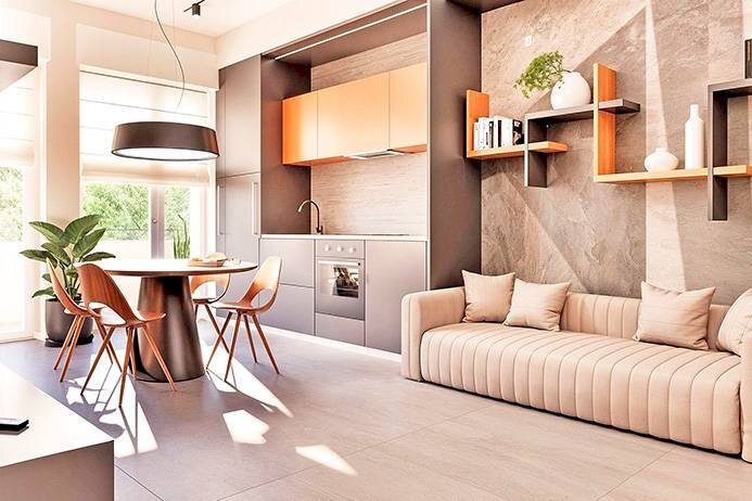 Soggiorno - One-room apartment via gugliemo d'alzano, Bergamo - photo 2