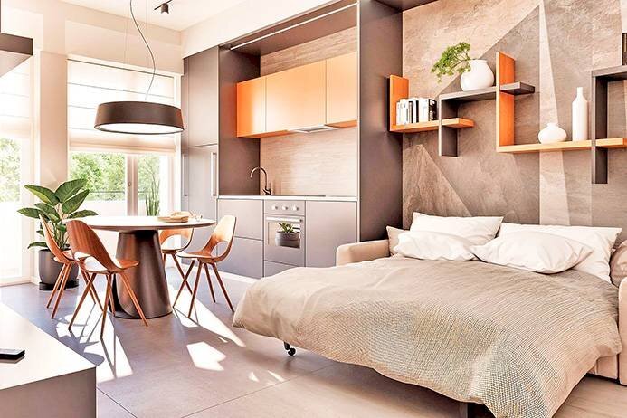 Soggiorno - One-room apartment via gugliemo d'alzano, Bergamo - photo 3