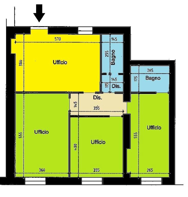 Foto 19 - Ufficio Via Roma, Piacenza - planimetria 1