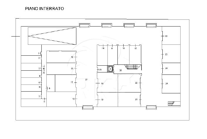 PLN GARAGE.jpg - Locale Commerciale Viale Cinque Martiri 12, Mirandola - planimetria 1